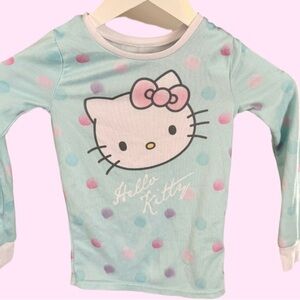 Hello Kitty Long Sleeve Pajama Set - Light Blue and Pink